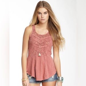 Free People Day Tripper Peplum Boho Tank Top
